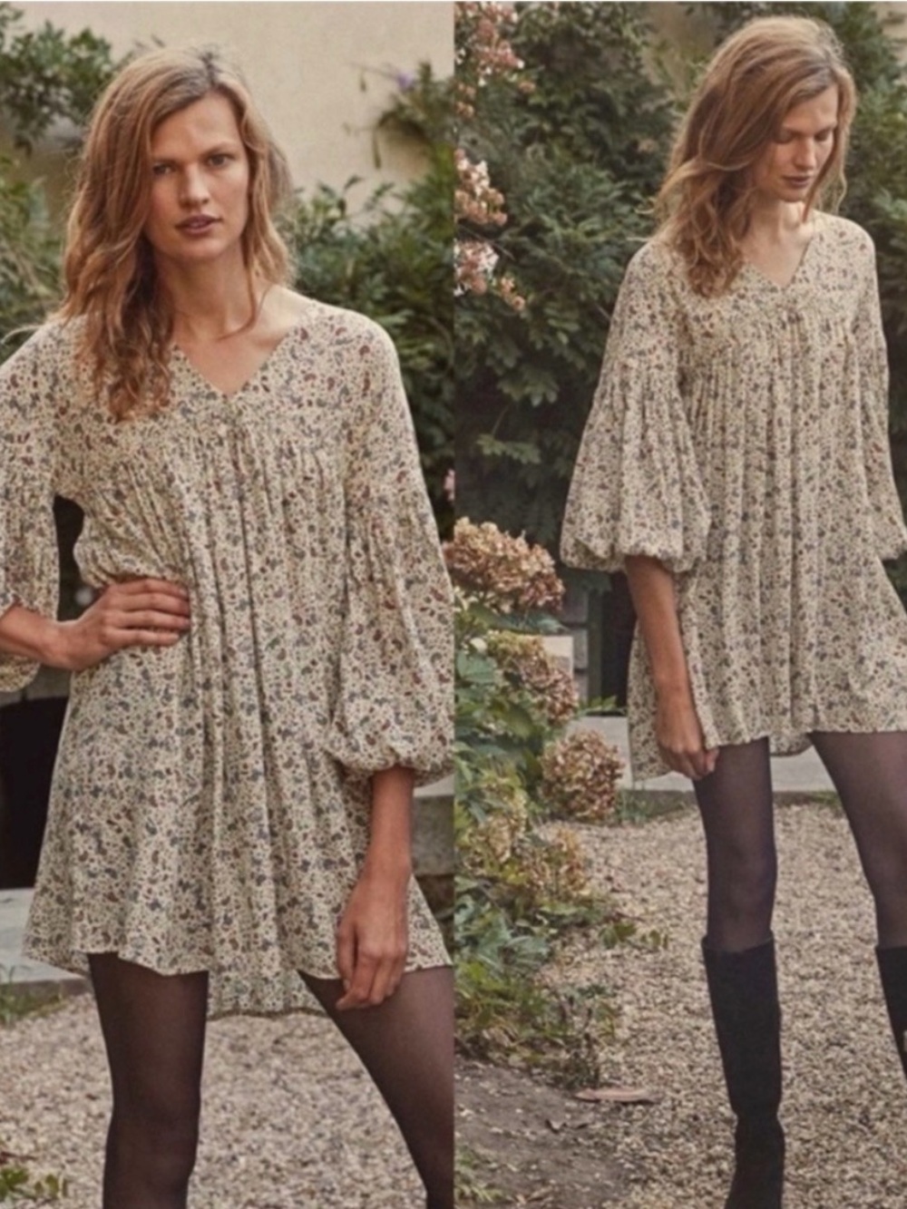 Dôen Pietra dress In Cream Paisley